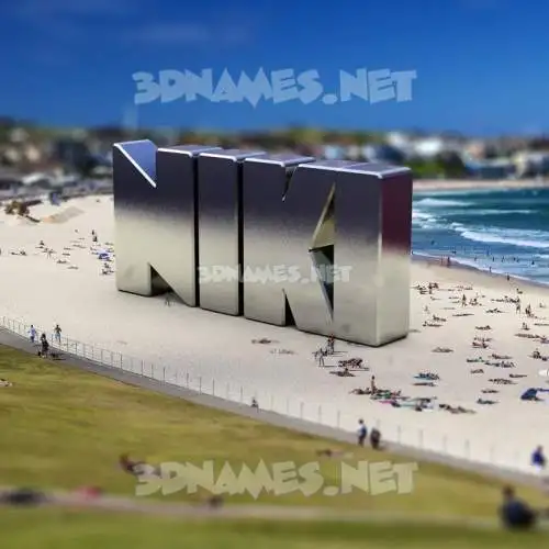 niki in Bondi Beach style - 3D name wallpaper niki in Bondi Beach style - 3D name wallpaper