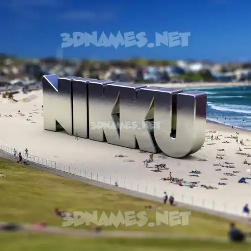 nikku in Bondi Beach style - 3D name wallpaper nikku in Bondi Beach style - 3D name wallpaper