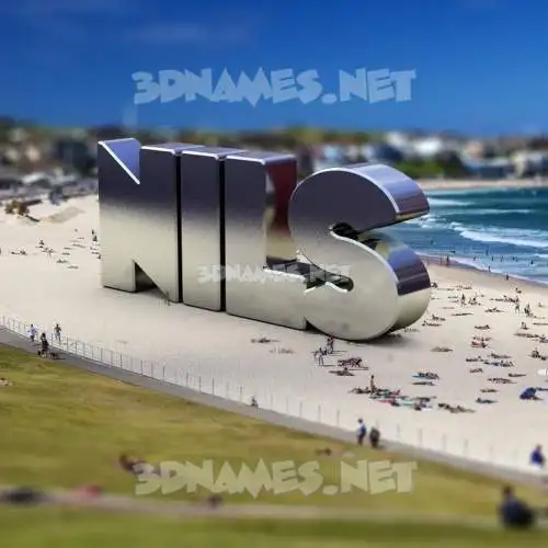 nils in Bondi Beach style - 3D name wallpaper nils in Bondi Beach style - 3D name wallpaper