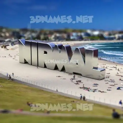 nirmal in Bondi Beach style - 3D name wallpaper