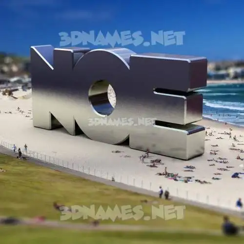 noe in Bondi Beach style - 3D name wallpaper noe in Bondi Beach style - 3D name wallpaper