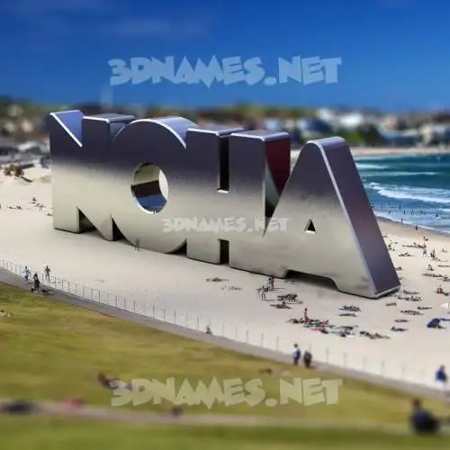 noha in Bondi Beach style - 3D name wallpaper noha in Bondi Beach style - 3D name wallpaper