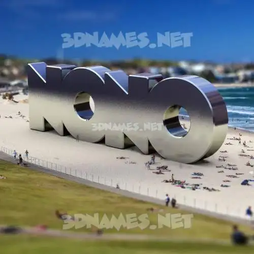 nono in Bondi Beach style - 3D name wallpaper nono in Bondi Beach style - 3D name wallpaper