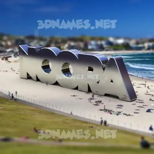 noora in Bondi Beach style - 3D name wallpaper noora in Bondi Beach style - 3D name wallpaper