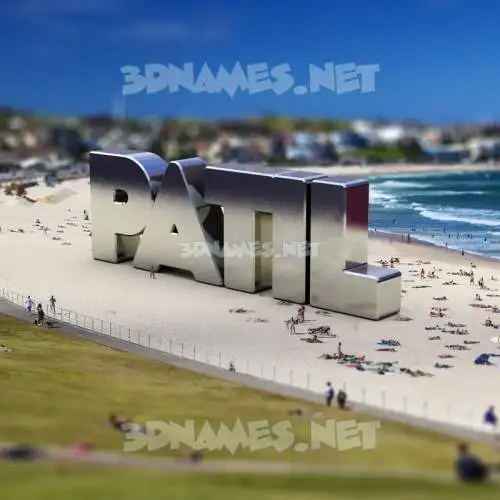 patil in Bondi Beach style - 3D name wallpaper patil in Bondi Beach style - 3D name wallpaper
