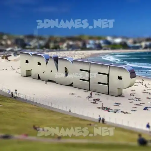 pradeep in Bondi Beach style - 3D name wallpaper pradeep in Bondi Beach style - 3D name wallpaper