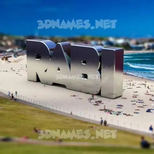 rabi in Bondi Beach style - 3D name wallpaper rabi in Bondi Beach style - 3D name wallpaper