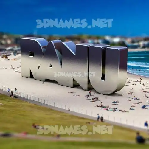 ranu in Bondi Beach style - 3D name wallpaper ranu in Bondi Beach style - 3D name wallpaper