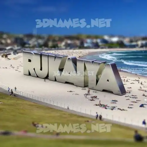 rukaiya in Bondi Beach style - 3D name wallpaper rukaiya in Bondi Beach style - 3D name wallpaper
