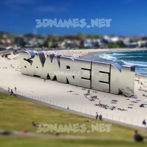 samreen in Bondi Beach style - 3D name wallpaper samreen in Bondi Beach style - 3D name wallpaper