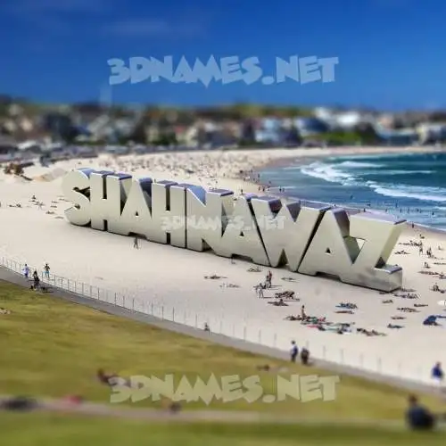 shahnawaz in Bondi Beach style - 3D name wallpaper shahnawaz in Bondi Beach style - 3D name wallpaper