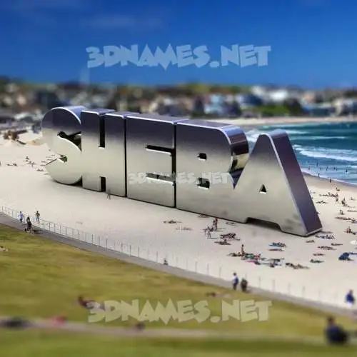 sheba in Bondi Beach style - 3D name wallpaper sheba in Bondi Beach style - 3D name wallpaper