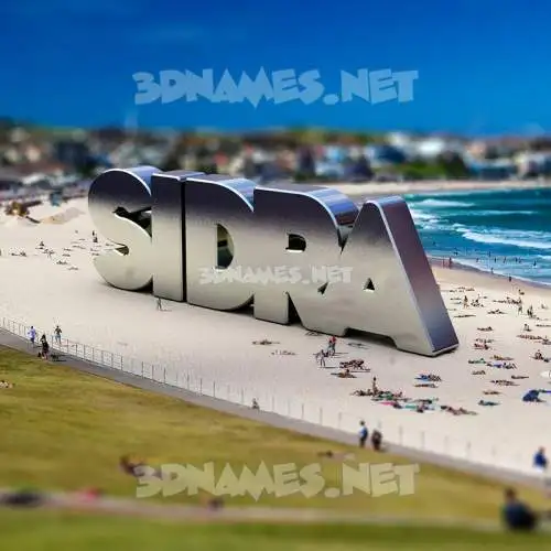 sidra in Bondi Beach style - 3D name wallpaper sidra in Bondi Beach style - 3D name wallpaper
