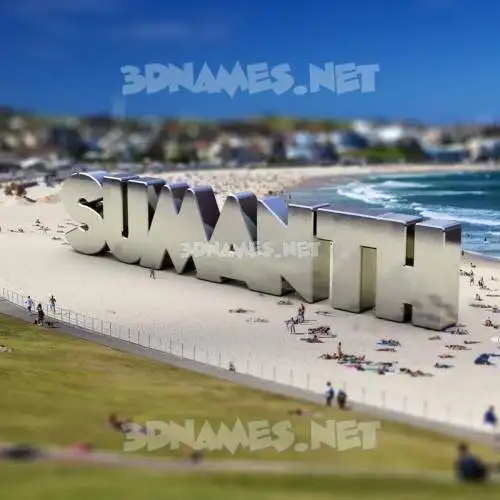 sumanth in Bondi Beach style - 3D name wallpaper