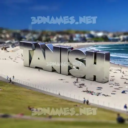 tanish in Bondi Beach style - 3D name wallpaper tanish in Bondi Beach style - 3D name wallpaper