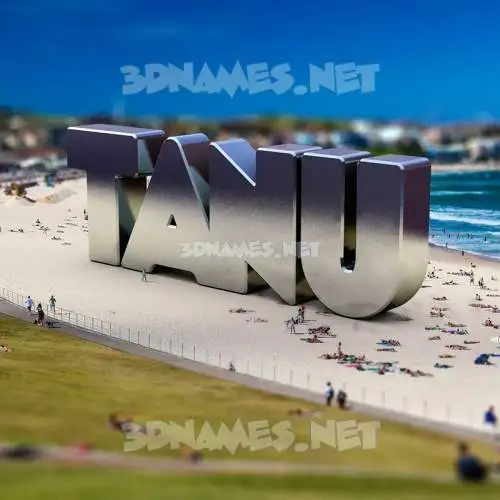 tanu in Bondi Beach style - 3D name wallpaper tanu in Bondi Beach style - 3D name wallpaper