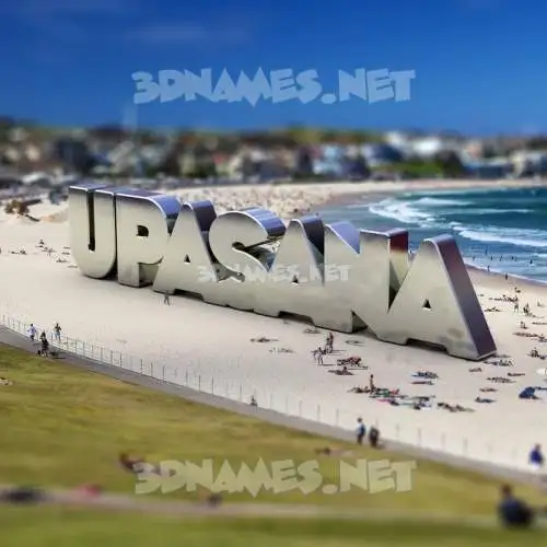 upasana in Bondi Beach style - 3D name wallpaper upasana in Bondi Beach style - 3D name wallpaper