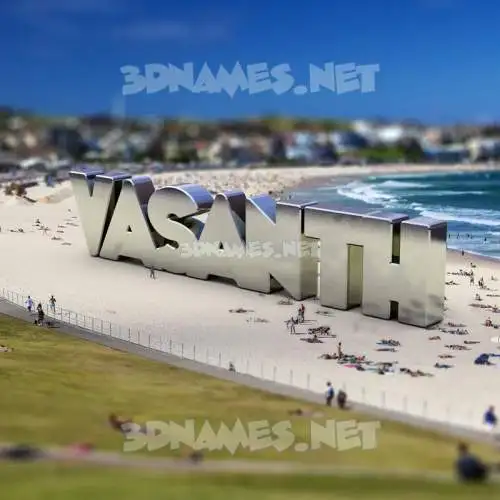 vasanth in Bondi Beach style - 3D name wallpaper vasanth in Bondi Beach style - 3D name wallpaper