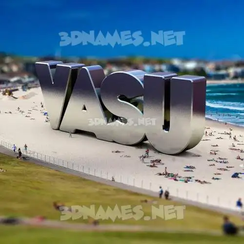 vasu in Bondi Beach style - 3D name wallpaper vasu in Bondi Beach style - 3D name wallpaper