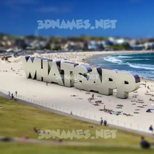 whatsapp in Bondi Beach style - 3D name wallpaper whatsapp in Bondi Beach style - 3D name wallpaper