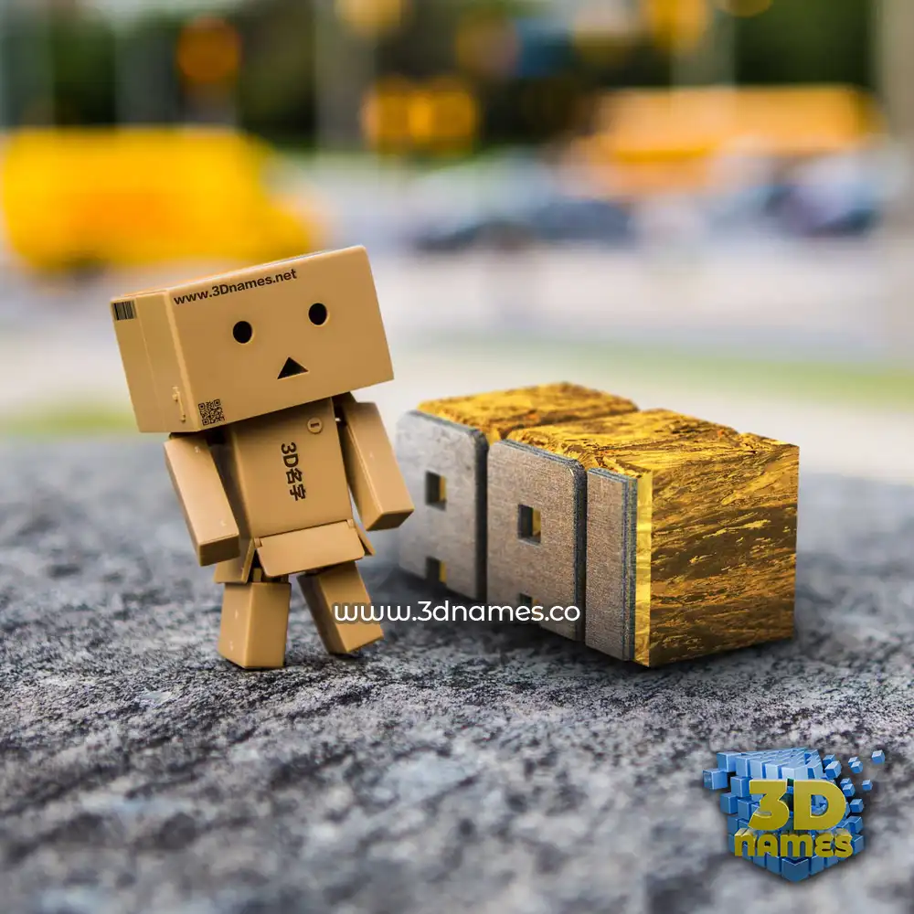 aai in Hello Danbo style - 3D name wallpaper