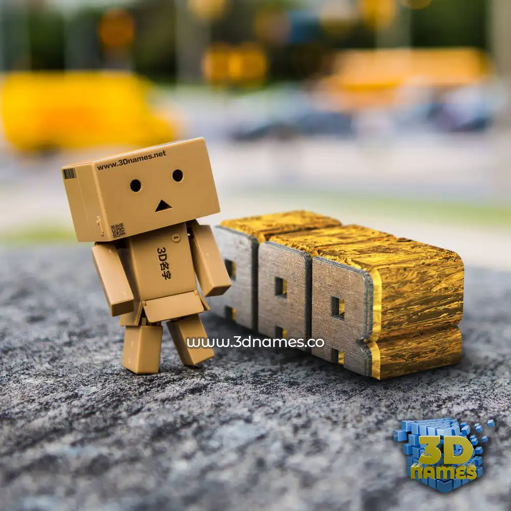 aar in Hello Danbo style - 3D name wallpaper