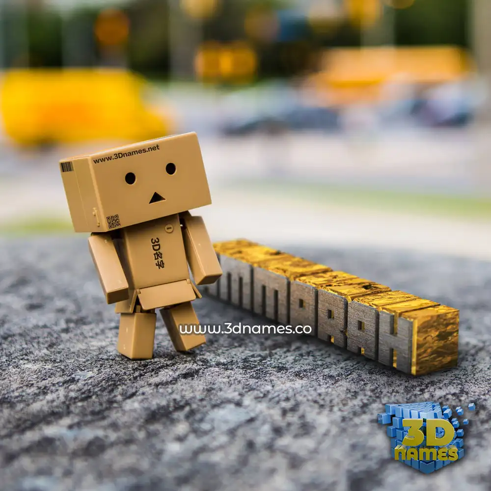 ammarah in Hello Danbo style - 3D name wallpaper