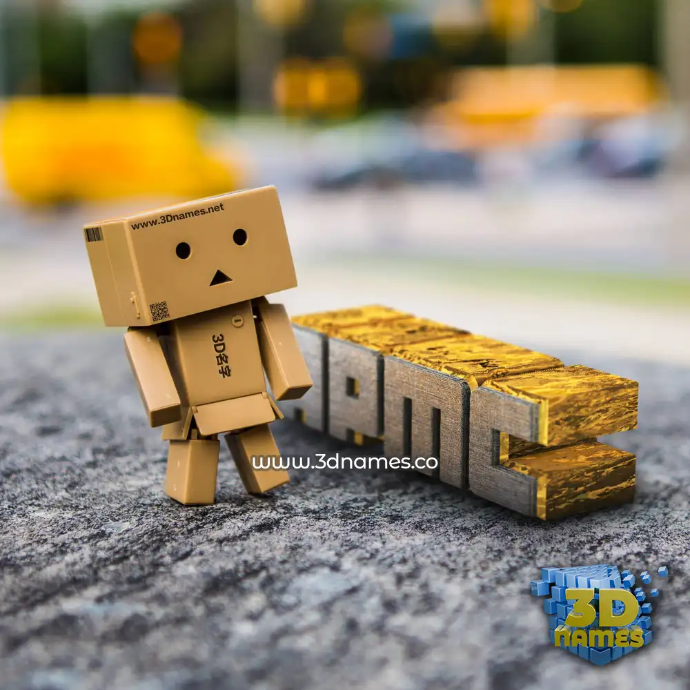apmc in Hello Danbo style - 3D name wallpaper