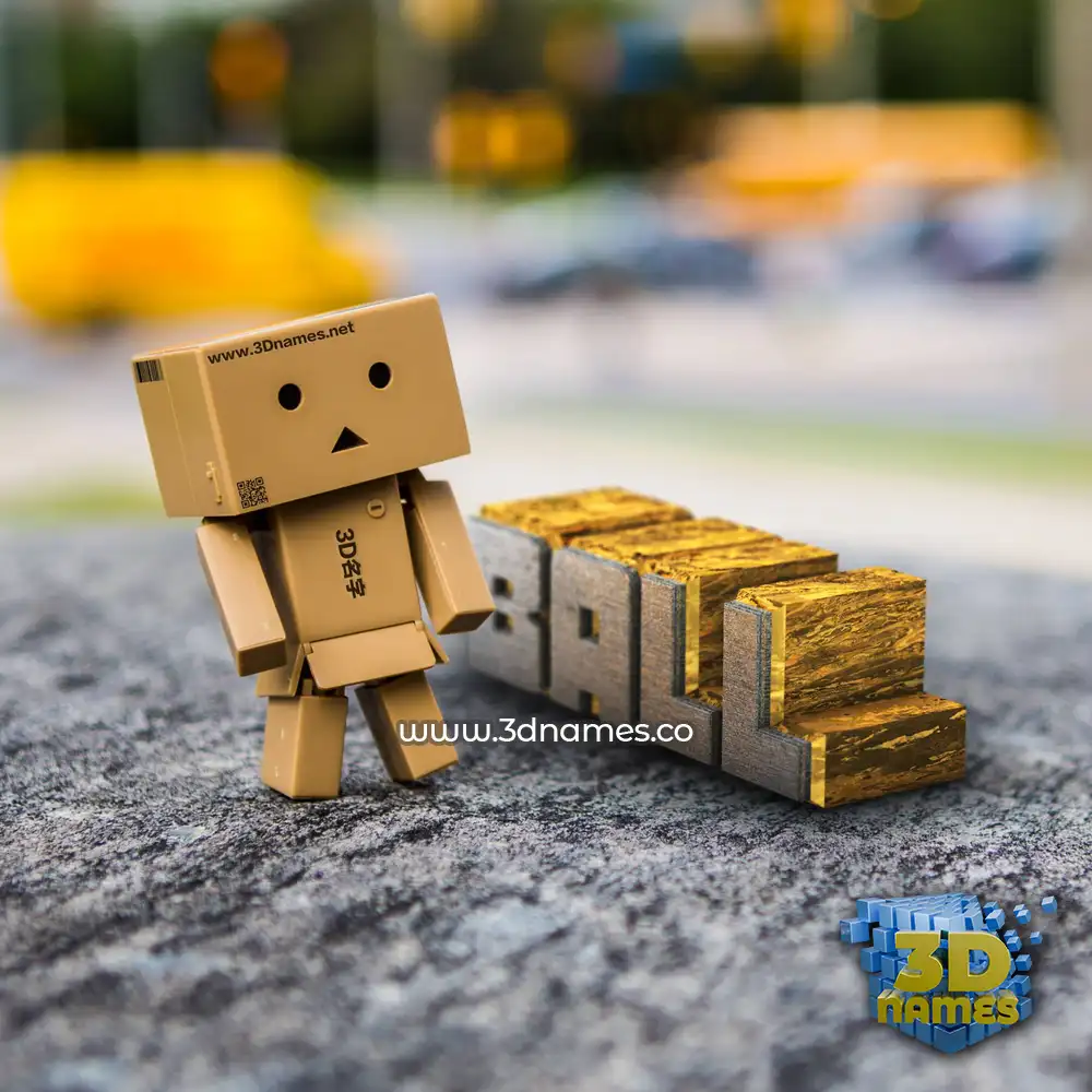 ball in Hello Danbo style - 3D name wallpaper ball in Hello Danbo style - 3D name wallpaper