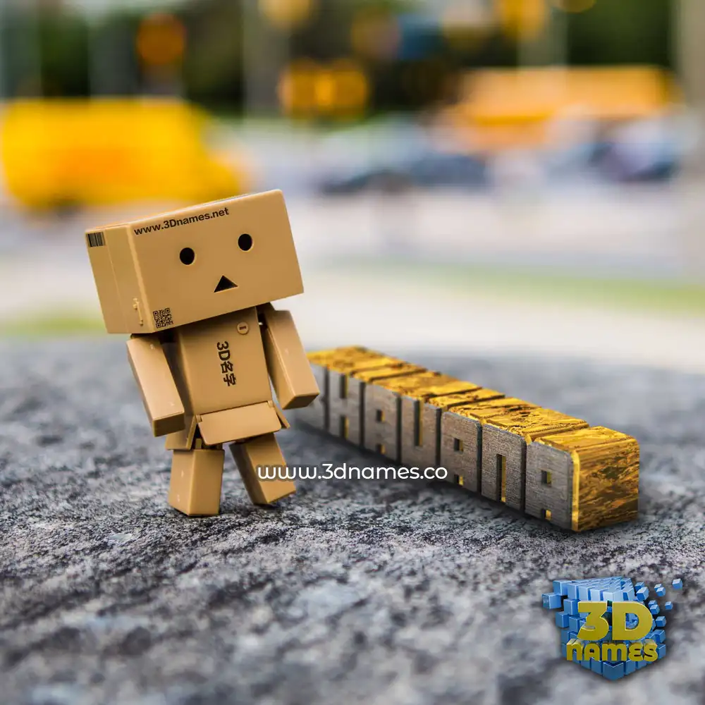 Preview of Hello Danbo 3D name for "bhavana"