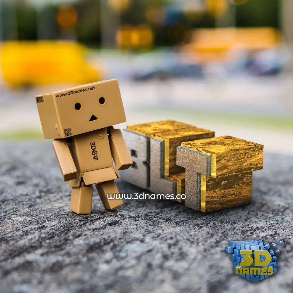 blt in Hello Danbo style - 3D name wallpaper