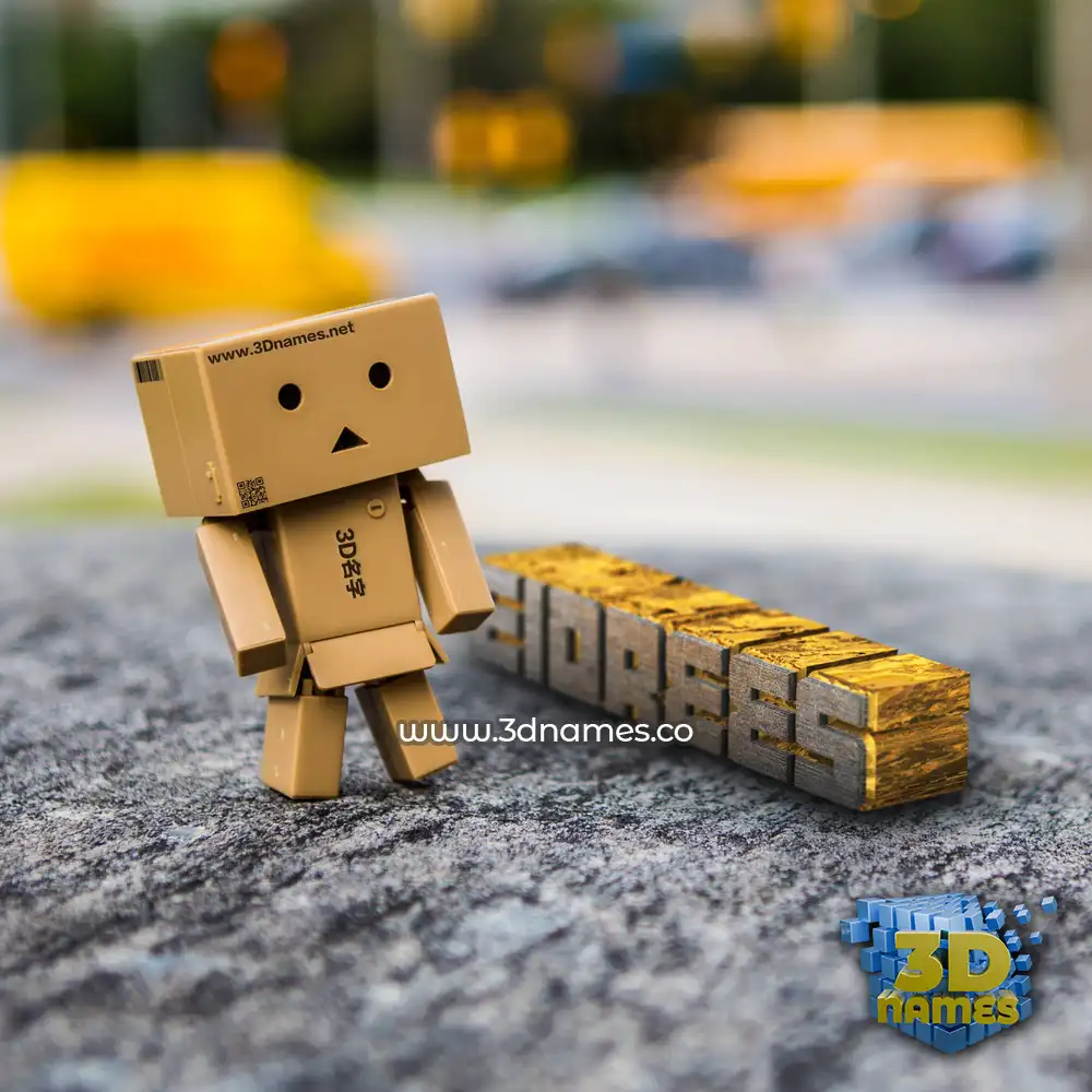 eidrees in Hello Danbo style - 3D name wallpaper eidrees in Hello Danbo style - 3D name wallpaper