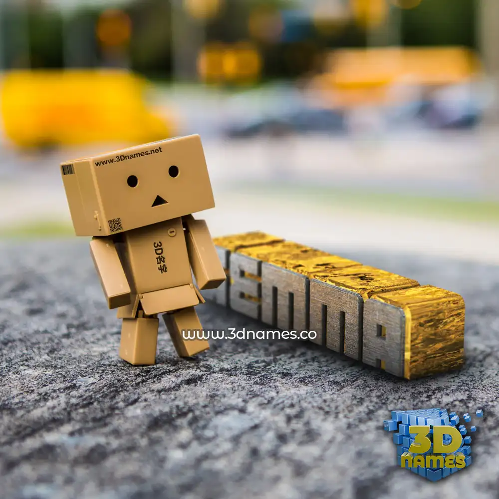 gemma in Hello Danbo style - 3D name wallpaper gemma in Hello Danbo style - 3D name wallpaper