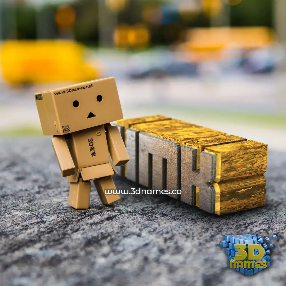 hmk in Hello Danbo style - 3D name wallpaper hmk in Hello Danbo style - 3D name wallpaper