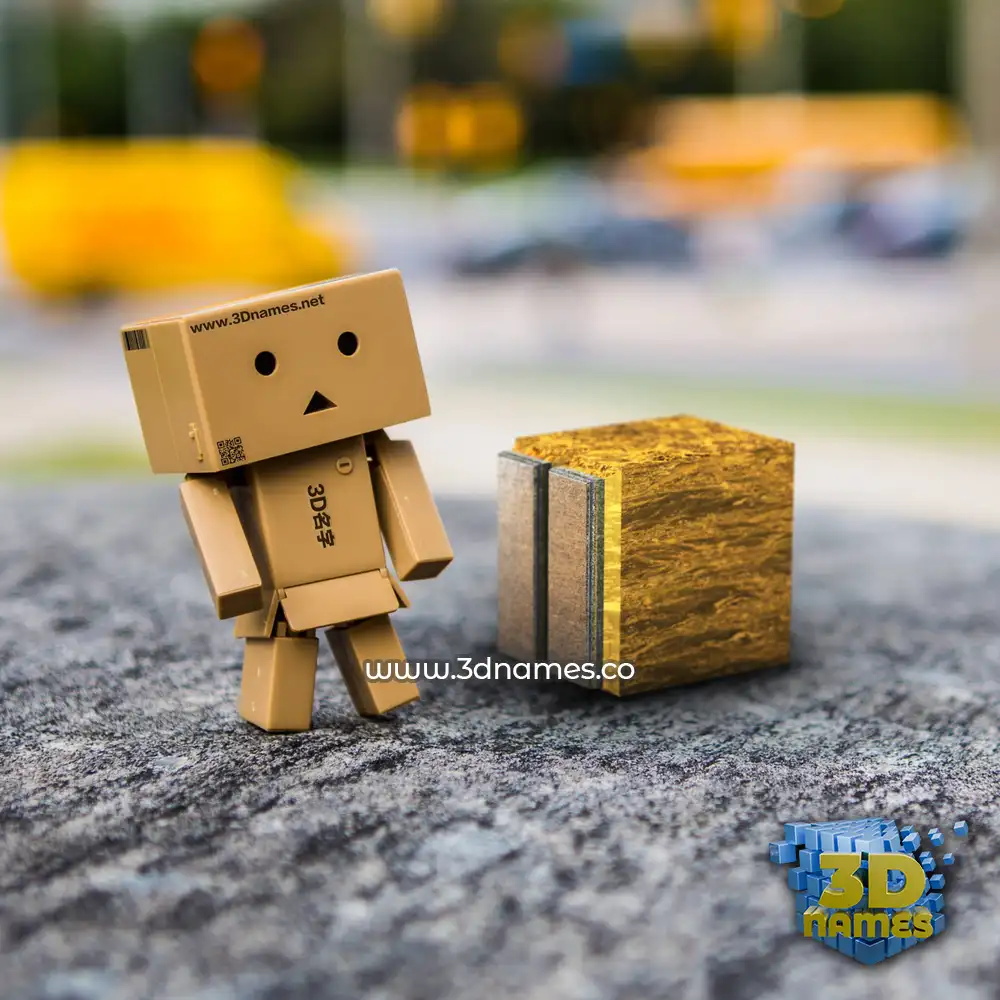 ii in Hello Danbo style - 3D name wallpaper ii in Hello Danbo style - 3D name wallpaper