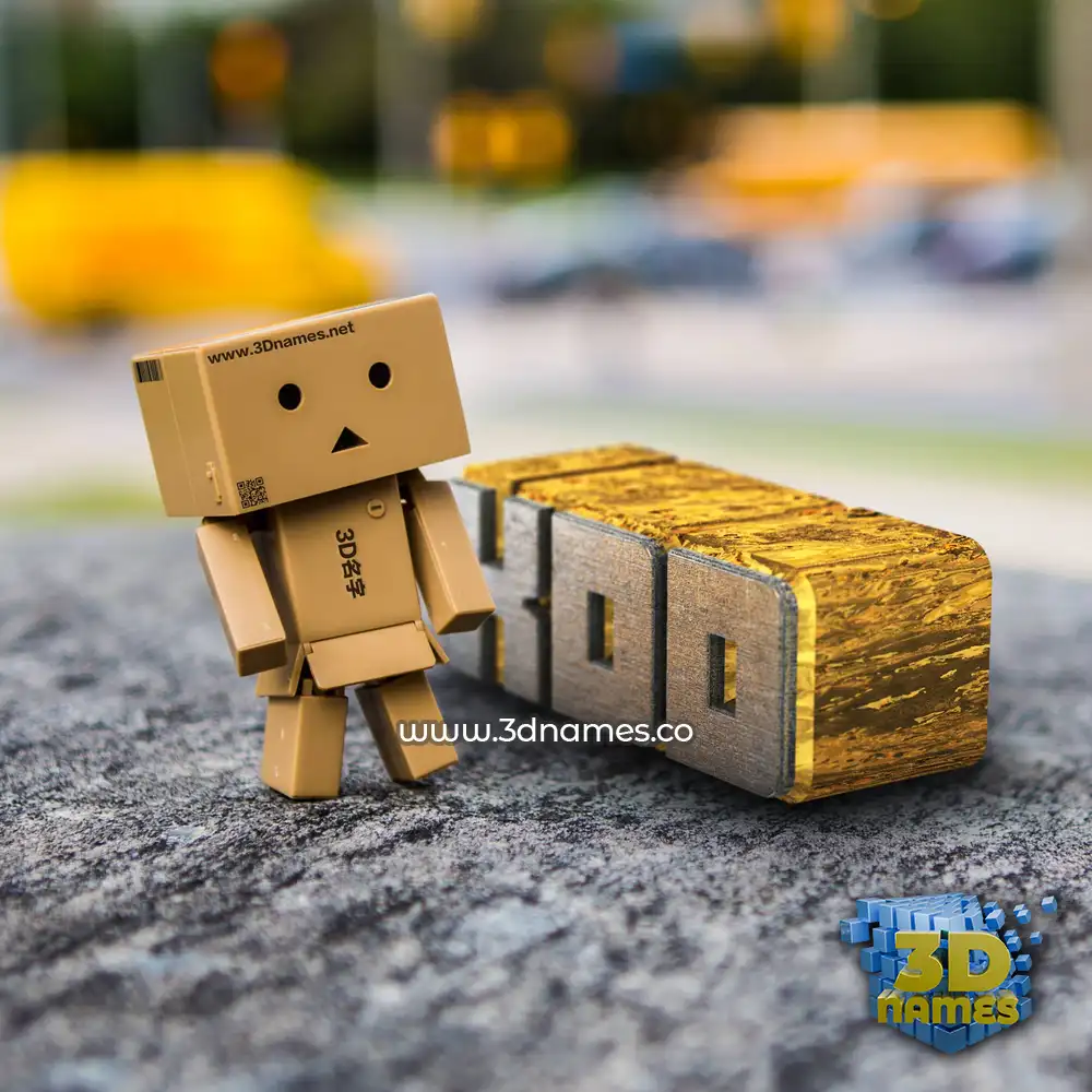 kdd in Hello Danbo style - 3D name wallpaper kdd in Hello Danbo style - 3D name wallpaper