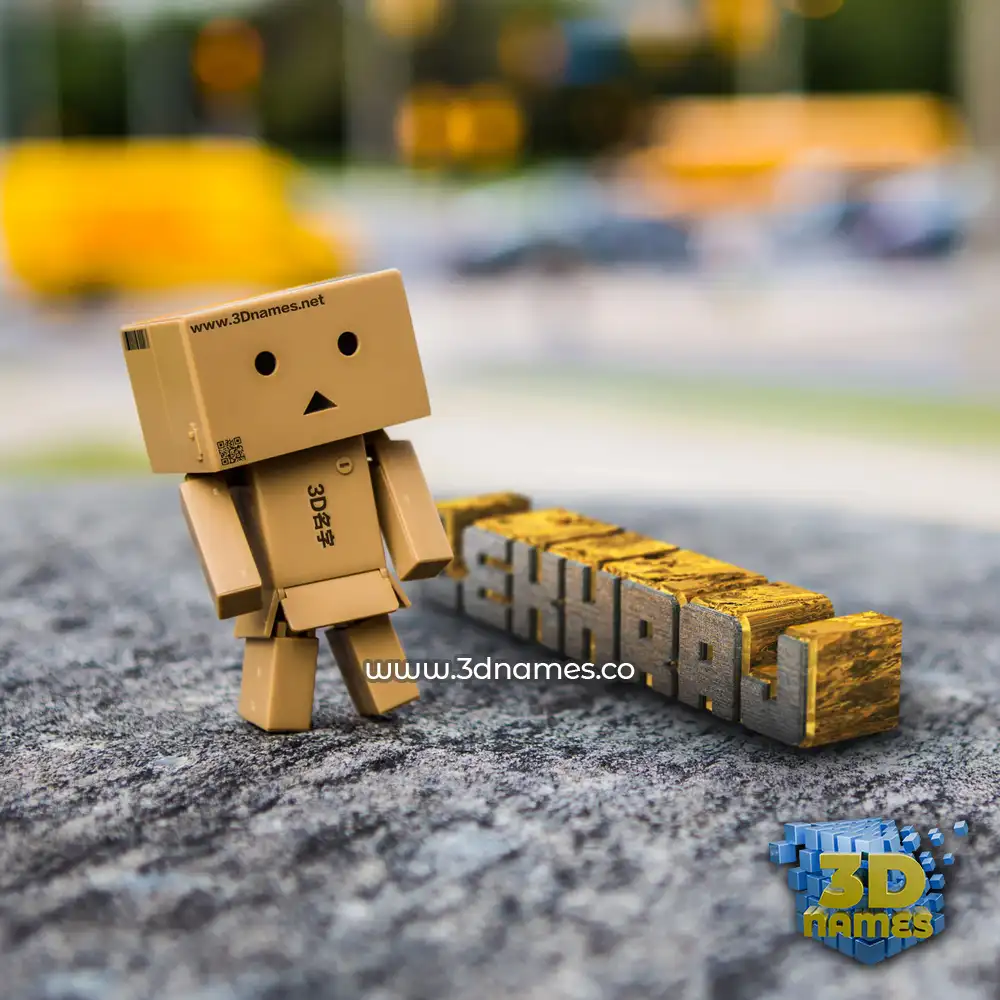 lekhraj in Hello Danbo style - 3D name wallpaper