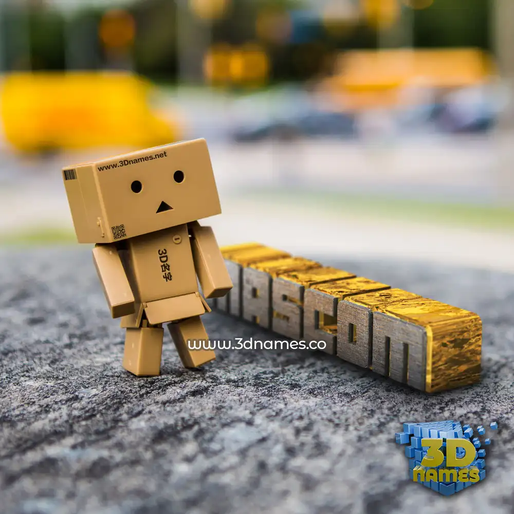 mascom in Hello Danbo style - 3D name wallpaper mascom in Hello Danbo style - 3D name wallpaper