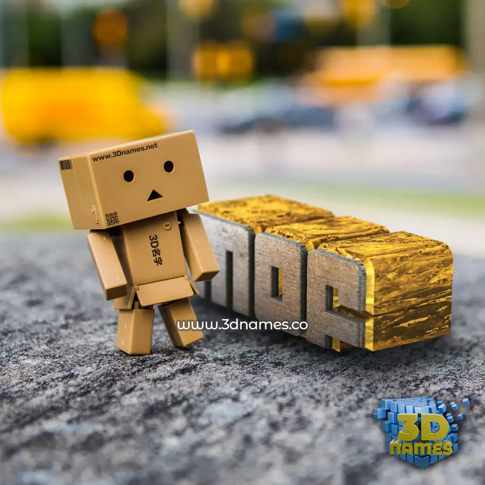 mof in Hello Danbo style - 3D name wallpaper mof in Hello Danbo style - 3D name wallpaper