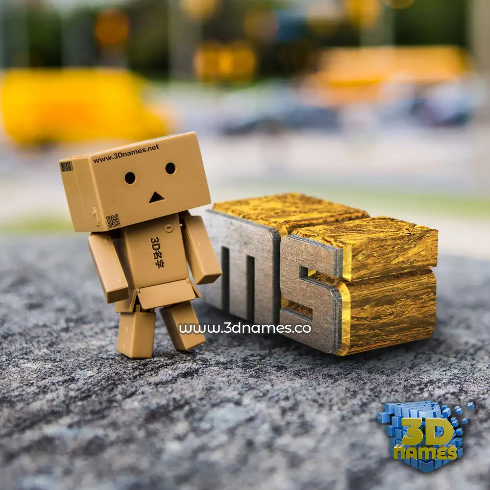 ms in Hello Danbo style - 3D name wallpaper ms in Hello Danbo style - 3D name wallpaper