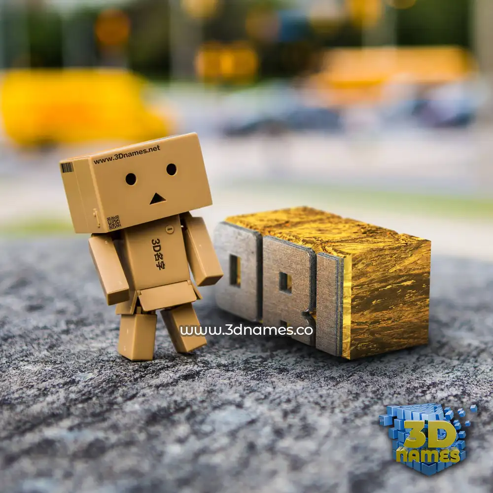 ori in Hello Danbo style - 3D name wallpaper