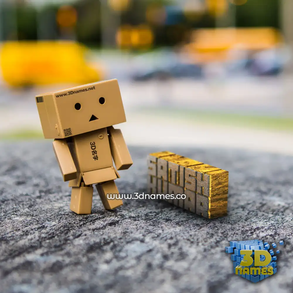 satish kumar in Hello Danbo style - 3D name wallpaper