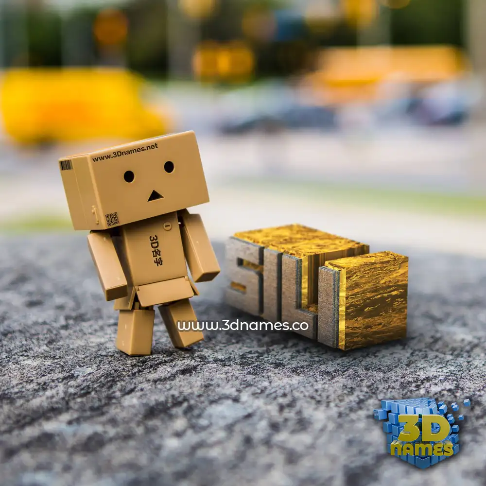 sili in Hello Danbo style - 3D name wallpaper