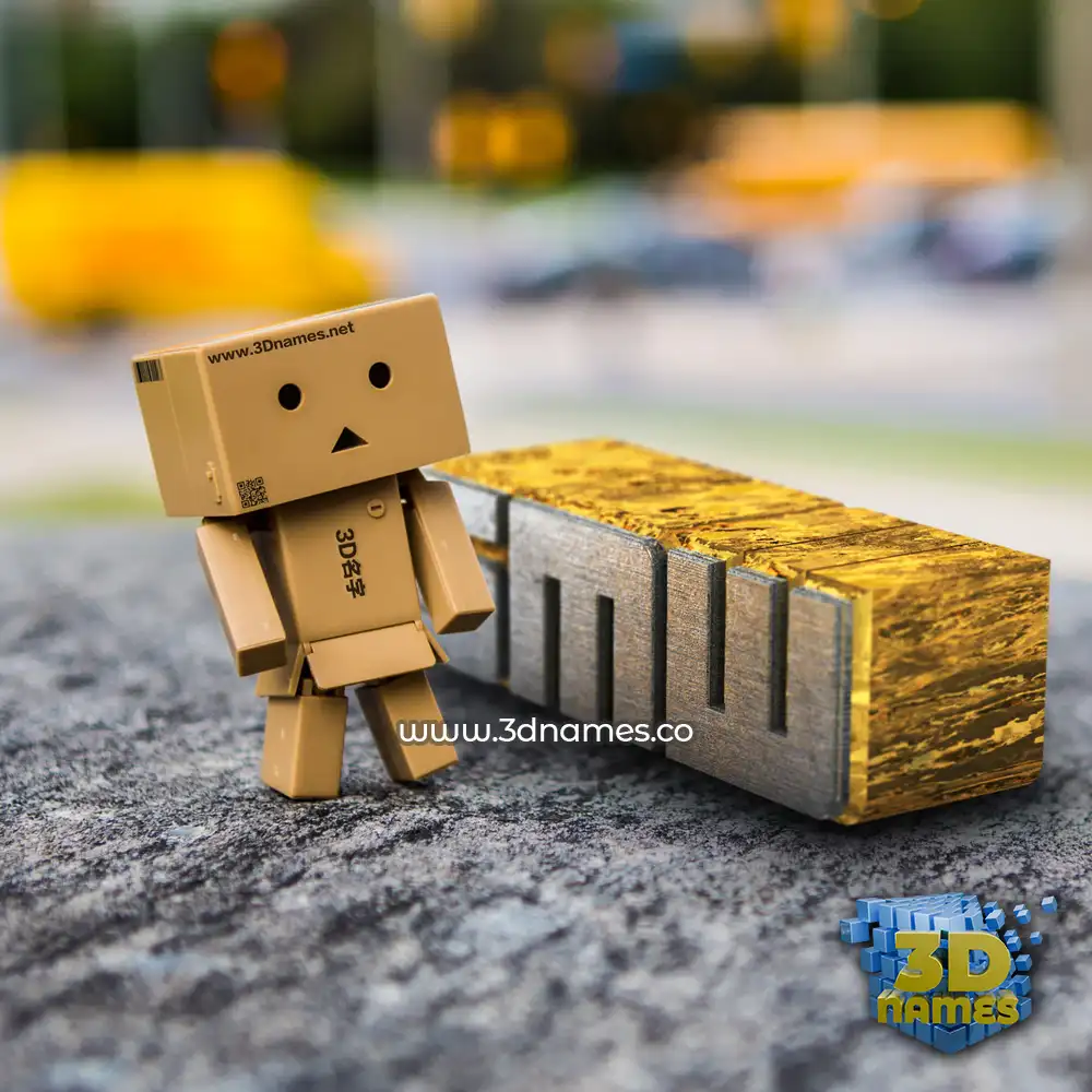 smw in Hello Danbo style - 3D name wallpaper