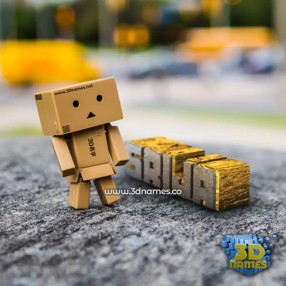 srija in Hello Danbo style - 3D name wallpaper
