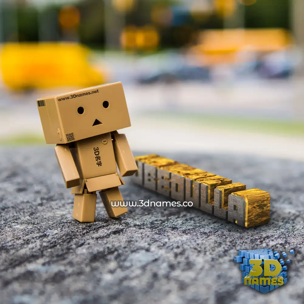 ubedulla in Hello Danbo style - 3D name wallpaper ubedulla in Hello Danbo style - 3D name wallpaper