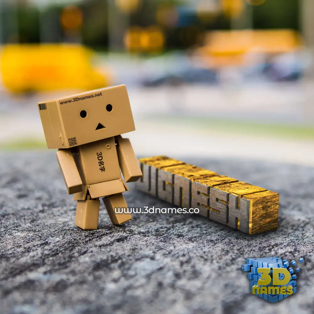 vignesh in Hello Danbo style - 3D name wallpaper