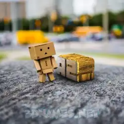 a2 in Hello Danbo style - 3D name wallpaper