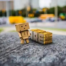 are in Hello Danbo style - 3D name wallpaper