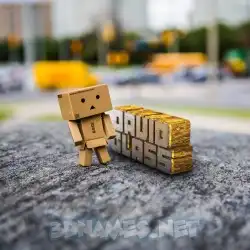 david glass in Hello Danbo style - 3D name wallpaper